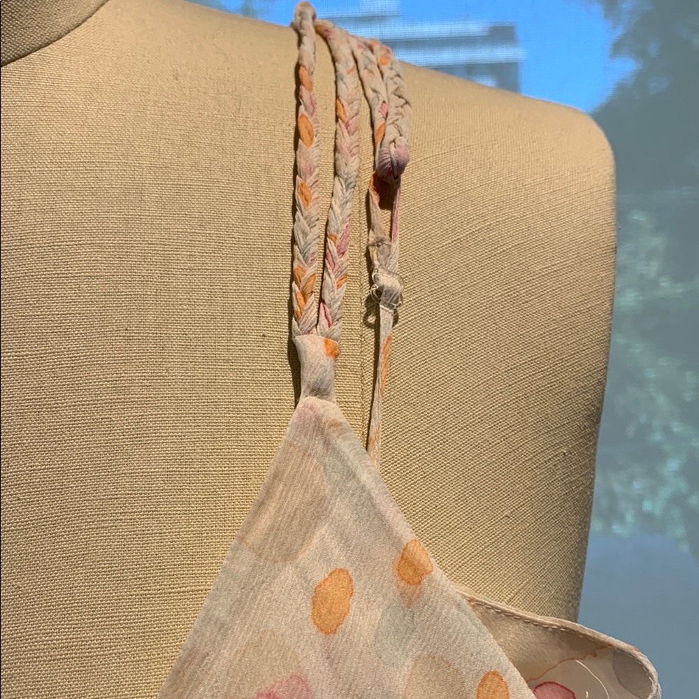 Nougat London 100% Silk Watercolour Dots Patterned Dress - Picture 14 of 16